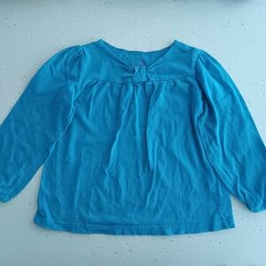 Girl's Blue Pleated Longsleeve Size 4T
